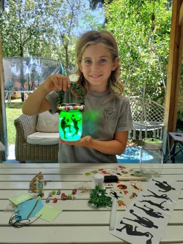 Make Your Own Sports Night Light Lantern Jar Arts & Crafts For Boys And Girls, Football, Soccer, Basketball, Tennis & Baseball Gifts For Kids, DIY 2Pepers