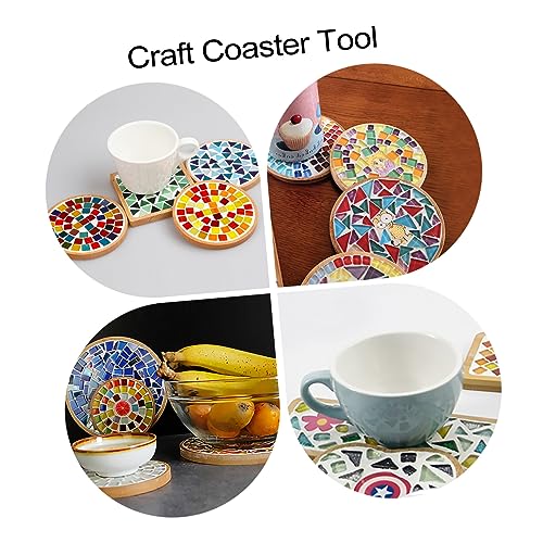 EXCEART 18 Pcs Mosaic Tray DIY Accessories Ornaments Food Tray Rectangular Tray DIY Mosaic Making Crafts Fillable Mosaic Plate Home Tray Fillable - WoodArtSupply