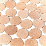 Round Unfinished 1.5" Wood Cutout Circles Chips for Arts & Crafts Projects, Board Game Pieces, Ornaments (100 Pieces) Super Z Outlet