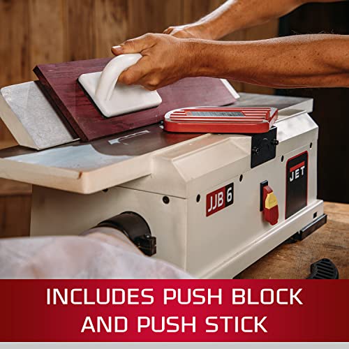 JET 6-Inch Benchtop Jointer, Helical Head, 1Ph 115V (JJ-6HHBT) Jet