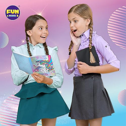 Unicorn Journal Kit for Girls 8-12, FunKidz Scrapbook Set for Teens Diary Kit for Girls Gift