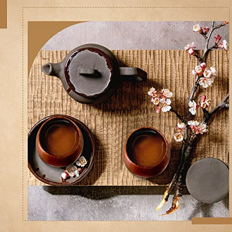 Gerrii 10 Pieces Wooden Tea Cup Wooden Coffee Mug Water Japanese Tea Cup Solid Wood Drinking Cup Teacup Glass for Wine, Beer, Milk, Hot Drinks, 6 oz Gerrii