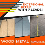 THORVALD Carpenter Pencils Set for Carpenter - Incl. 7 Leads + Sharpener + Finger Grip - Solid Mechanical Pencils with Fine Point/Best Marking tools THORVALD