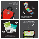 Be Smart Get Prepared 330 Piece First Aid Kit, All-Purpose: Clean, Treat, Protect Minor Cuts, Scrapes, Home, Office, Car, School, Travel, Emergency, Be Smart Get Prepared