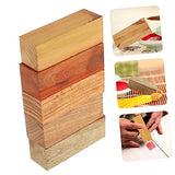 COHEALI 5pcs Carved Wood Kits Wooden Carving Seal Whittling DIY Wood Stamp Wood Square Block Unfinished Wood Whittling Blocks Decorating Tools Square COHEALI