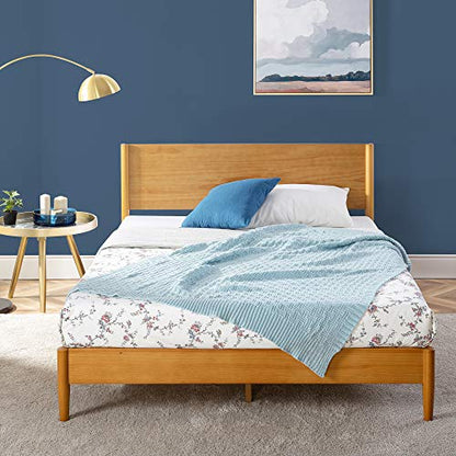 ZINUS Allen Mid Century Solid Wood Platform Bed Frame - Stylish, Easy Assembly, No Box Spring Needed, King Size - WoodArtSupply