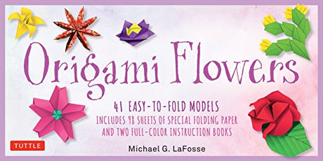 Origami Flowers Kit: 41 Easy-to-fold Models - Includes 98 Sheets of Special Origami Paper (Kit with Two Origami Books of 41 Projects) Great for Kids Tuttle Publishing