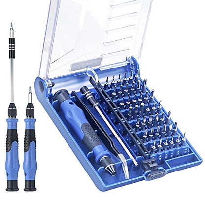 Mini Screwdriver Set with 42 Bits, VCELINK 45 in 1 Small Precision Magnetic Tiny Screwdriver Bit Kit with Tweezers & Extension Shaft for Laptop, PC,