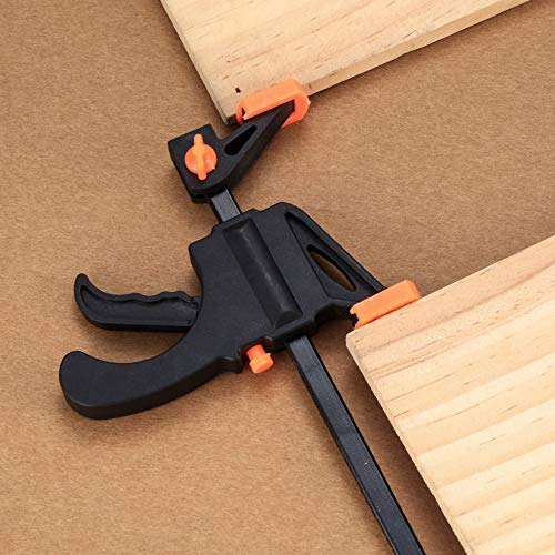 5 Pcs 4 Inch Bar Clamps for Woodworking, Trigger Quick Grip Clamps, One Handed Ratchet Wood Working Clamps, Mini Small Bar Woodworking Clamps for