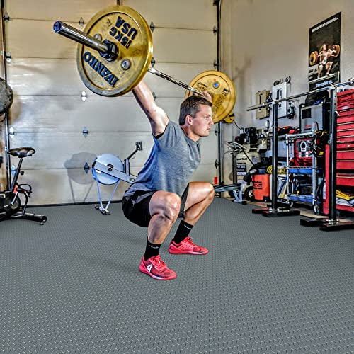 Yescom Garage Floor Mat Roll Diamond Car Parking Protect Trailer PVC 19.5x6.5 Ft for Warehouse Gym Basement Yescom