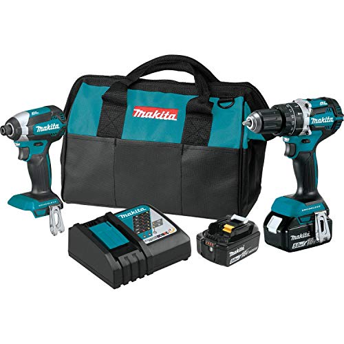 Makita XT269T 18V LXT Lithium-Ion Brushless Cordless 2-Pc. Combo Kit (5.0Ah) - WoodArtSupply