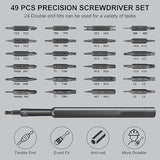 SHARDEN Precision Screwdriver Set 49 in 1 Small Screwdriver Set Magnetic Screwdriver Kit Electronic Repair Tool kit for Laptop, iPhone, Computer, Sharden