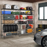 YRLLENSDAN 6 Tier Wire Shelving Unit 6000lbs Capacity Metal Storage Shelves with Wheels Height Adjustable Heavy Duty Steel Shelf for Kitchen YRLLENSDAN