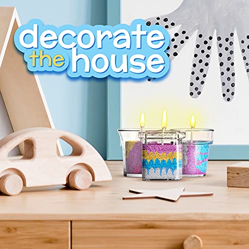 Rachel's Art - Candle Making Kit for Kids - DIY Kids Candle Making Kit - Design and Make Your Own Candles - Craft Supplies & Materials - 3 Glass - WoodArtSupply