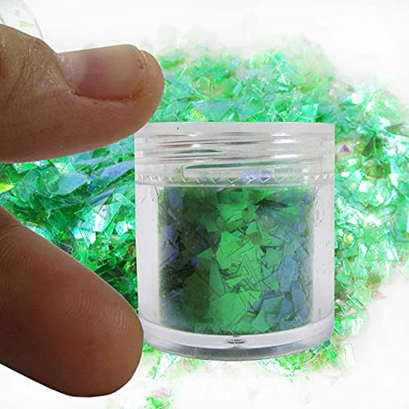 12 Colors Iridescent Chunky Glitter Flakes Kit Irregular Resin Epoxy Art Craft Paint Glitters Sparkles Accessories Festival Cosmetic Body Glitter LoveOurHome