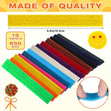 Loppdece 600 Pcs Wax Craft Sticks for Kids,Bendable Sticky Wax Yarn Sticks in 13 Colors,Reusable Molding Sculpting Sticks with Plastic Storage Box Loppdece