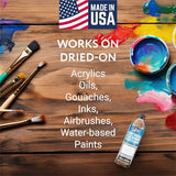 [2 Pack] Paint Brush Cleaner & Restoring Liquid - Water-Based Oil Paint Brush Cleaner Solvent - USA Made Brush Cleaner Acrylic Paint Remover - IMPRESA