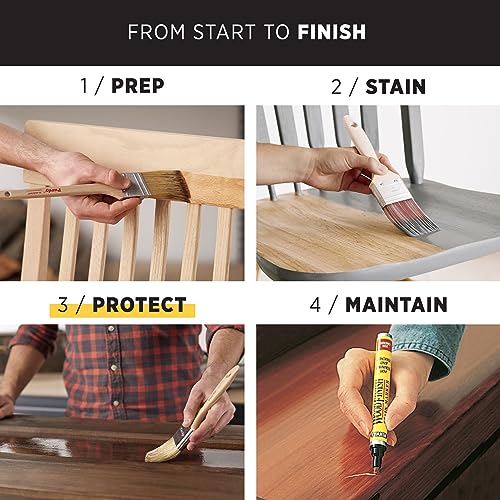 Minwax Super Fast Drying Polyurethane Protective Wood Finish, 350 VOC, Clear Satin, Gallon - WoodArtSupply