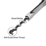 uxcell Square Hole Drill Bit, 3/8" High-Carbon Steel Hollow Chisel Mortise Power Tool for Woodworking 2 Pcs uxcell