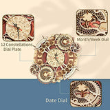 ROKR 3D Wooden Puzzle Clock Model 12"– DIY 168 PCS Mechanical Model Kit Toys Home Decor Elegant Gifts for Teens/Adults ROKR