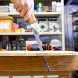 KAKURI Japanese Saw Set of 4 Saws, Fine Cut Woodworking Japanese Saw Kit (Dozuki Fine tooth 7", Flush Cut 7", Hard Wood 8-1/4", Keyhole 6") Oil KAKURI