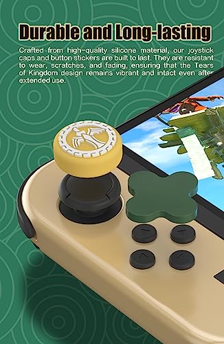 Switch OLED Dpad Caps for The Legend of Zelda: Tears of The Kingdom, Switch OLED Dpad Button Caps and Silicone Joy Con Thumb Grips - WoodArtSupply