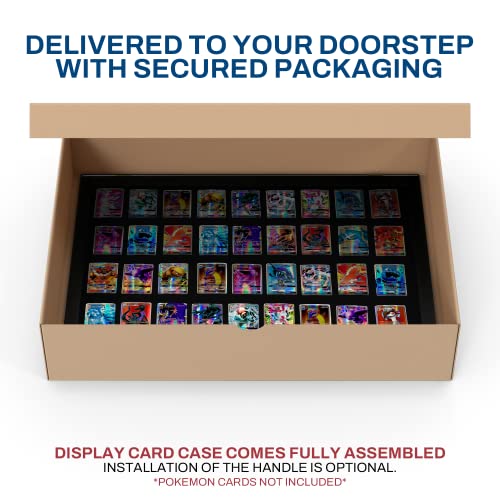 PENNZONI Trade Show Display Portable Case, Clear Acrylic Box for Pastry Display, Display Case for Exhibits w/Acrylic Side Guards | Black with Black PENNZONI