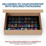 PENNZONI Trade Show Display Portable Case, Clear Acrylic Box for Pastry Display, Display Case for Exhibits w/Acrylic Side Guards | Black with Black PENNZONI