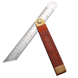 Carpentry Square 9Inch Carpentry Square Try Square Adjustable Sliding Bevel Gauge Hardwood Handle Stainless Steel Blade for Craftsman Woodworking LokweeTal