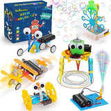 STEM Science Robotics Kit 6 Set Electronic Science Experiments Projects Activities for Kids DIY Engineering Building Kit Age 6-8 8-12 Motor Robot Toy Tsomtto