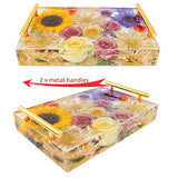 Resin Tray Molds Silicone, 13.5" Large Deep Rectangle Molds for Resin with 4pcs Coasters Mold, Epoxy Resin Casting Molds for DIY Flowers Preservation XXKJSZJQ