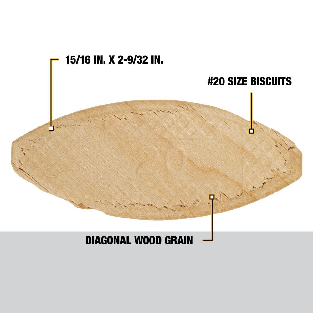 DEWALT, DW6825, Tube Biscuits - Size 20 - WoodArtSupply