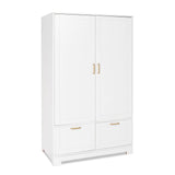 VINGLI Wide White Armoire Wardrobe Closet with Adjustable Shelves and Drawers, 60" Freestanding Closet Wardrobe Cabinet, Armoires and Wardrobes with VINGLI
