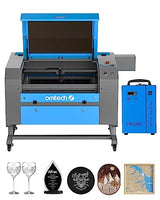 OMTech 80W CO2 Laser Engraver with Water Chiller, 20x28 Inch Laser Engraving Cutting Etching Machine with Autofocus Autolift 4 Way Pass Air Assist, OMTech