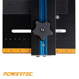 POWERTEC 71395 Taper/Straight Line Jig for Table Saws with 3/4” Wide by 3/8” Deep Miter Slot POWERTEC
