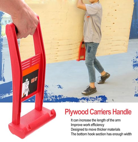 LABOFiC Drywall Carrier Handle 2 Pack, Panel Carrier, Plywood Lifting Tool, Drywall Carrying Tool, Lift and Carry Panel Mover, Great for Plywood, LABOFiC