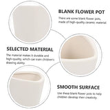 FUNOMOCYA 1 Set DIY Flower Pot DIY Graffiti Flower Pots Unfinished Flower Pot Outside Toys Colorful Flower Pots Kid Toy Kids Painting Flower Pot FUNOMOCYA