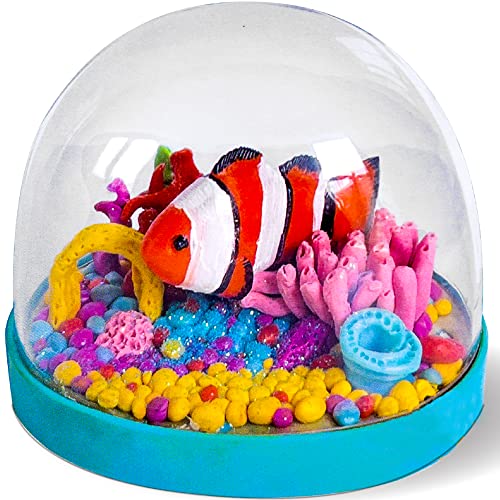 Hapinest Make Your Own Underwater Snow Globe Arts and Crafts Kit for Kids Boys and Girls Ages 6 Years and Up Hapinest