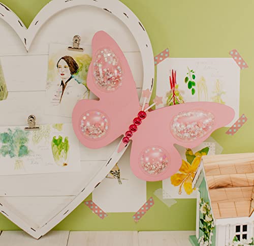 Large Butterfly Wood Cutouts, 12-inch x 8-inch Unfinished Wood Cutout for Painting and Spring Craft, Pack of 1 Spring Decoration for Home and Woodpeckers