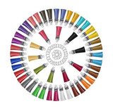 Paxcoo Tassels for Jewelry Making, 50pcs Leather Tassel Keychain Charms Bulk with 50pcs Jump Rings for Bracelets, Acrylic Key Chain Blanks and Craft PAXCOO