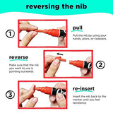 Chalkola Chalk Markers - 40 Neon, Classic & Metallic + 5 Black Chalk Markers 6mm Chalkola