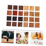 CORHAD 24pcs Ring Wood Stabilized Wood Ring Blanks Wood Blanks for Crafts Ring Making Supplies Wooden Craft Cubes Ring Making Materials Natural CORHAD
