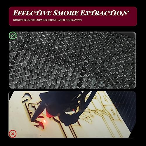 Doppy Laser Bed, Honeycomb Laser Bed 19.68"x 19.68"x 0.87" Honeycomb Working Table for CO2 or Diode Laser Engraver Cutting Machine, Honeycomb Working Doppy