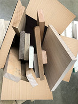 Hardwood Lumber Assortment - Mixed Species - Large Box of Hobby Wood – Perfect Boards – Clear Lumber. NO Scrap, Defects, Knots, and/or End Checks. Discount Lumber Outlet