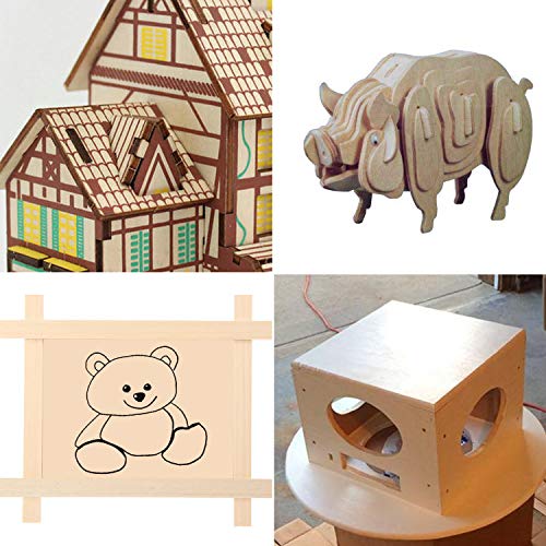 KEILEOHO 40 Pack Balsa Wood Sheets 4 x 8 x 1/16 Inch, Large Thin Wood Boards for Crafts Moisture Resistance Anti-Deformation Easy Cutting Painting KEILEOHO