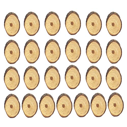 25pcs Summer Camp The Wedding DIY Crafts Wood Material Home Decorations Christmas Decor Unfinished Wood Cutouts Slices Unfinished Wood Slices Painted