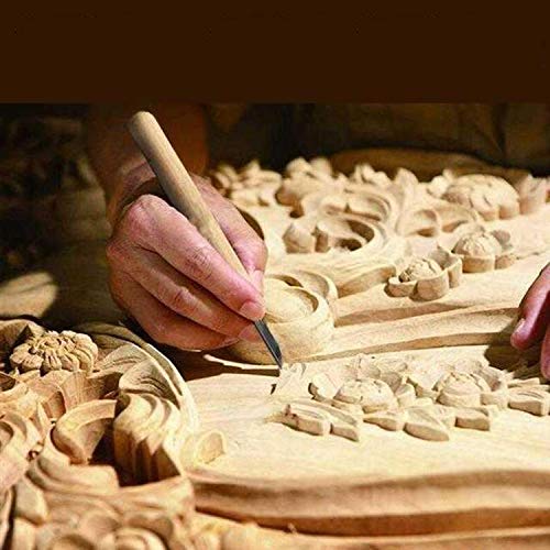 12Pcs Set Wood Carving Knives Tools Kit Unxuey Professional Carving Chisels Knife Kit with Protective Covers and Whetstone for Wood, Clay, Sculpting, Unxuey
