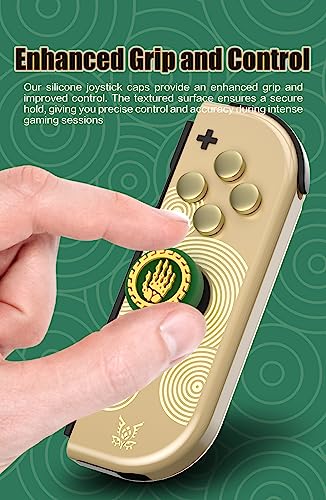 Switch OLED Dpad Caps for The Legend of Zelda: Tears of The Kingdom, Switch OLED Dpad Button Caps and Silicone Joy Con Thumb Grips - WoodArtSupply