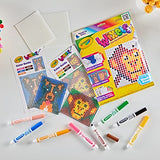 Crayola Wixels Animals Activity Kit, Pixel Art Coloring Set, Gift for Kids, Ages 6, 7, 8, 9 Crayola