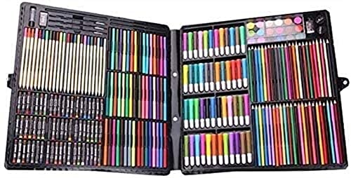 RMENST Art Supplies, 258 Pieces Deluxe Art Set, Portable Art Case Painting Kit, Colored Pencils, Watercolor Paint, Creative Gift, for Kids, Adults - WoodArtSupply